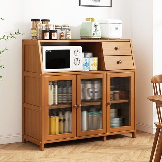 ZHUYIJIA буфет для дома, гостиной, шкаф для хранения, кухонный шкаф, чайный шкаф, настенный винный шкаф, многофункциональный шкаф для хранения, сервант - трехдверная модель с выдвижным ящиком