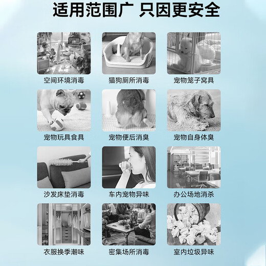 Hippidog Pet Disinfectant Hypochlorous Acid Sterilization and Deodorization Spray Disinfectant Water Deodorizing and Deodorizing 500ml