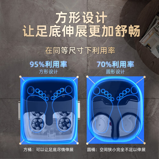 Mrs. Monkey Foot Bath Bathtub Electric Heated Fully Automatic Massage Foot Basin Intelligent Constant Temperature Over-the-Knee Household Practical Birthday Gift for Parents, Mothers, Old Women and Elders Missing Insurance Payment - Mother's Day Gifts for Mom, Mother, Father, Father, Elderly Birthday Gifts