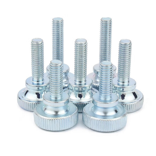 Gold super high head knurled hand screw GB834 step screw double-layer large head adjustment bolt M3M4M5M6M8 M4*10 (10 pieces)