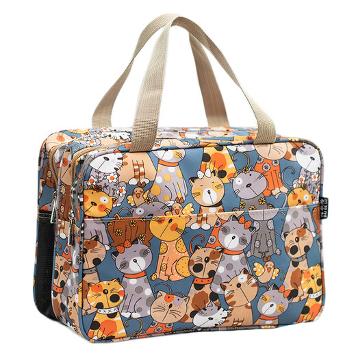 Bath bag leaking, bath bag, toiletry bag, bath bag, portable storage, travel, women's net bottom shower room portable dry and wet separation D type 8155 widened-dry and wet separation