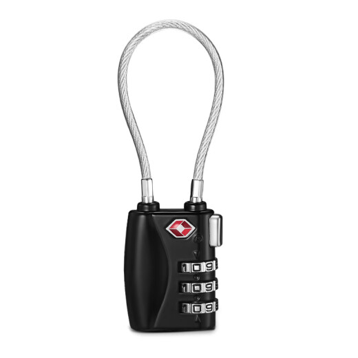 contraseña de tres dígitos Igear TSA Customs Cape de acero Cabro de cuerda suave Viaje en el extranjero Logra de mochila Caja de transefle Cabezal de la puerta del gabinete Estudiante Puerta del gabinete Anti-Rust Lock 30mm JM-719-B