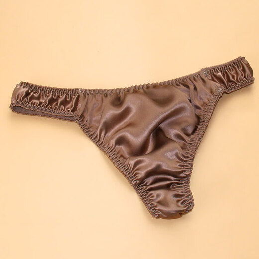 Ji Yafu Men's Silk Thong Silk respirant basse taille