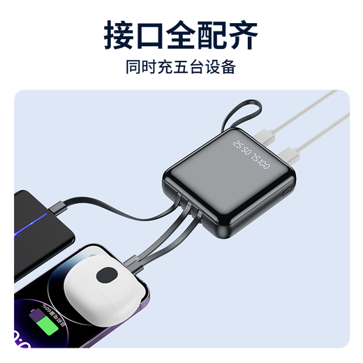 Bkayp best-selling 400,000+ power bank, 3C certified, 20,000 mAh fast charge, can be used on airplanes, comes with cable, compact, portable, large-capacity power bank, suitable for Apple, Huawei, and Xiaomi