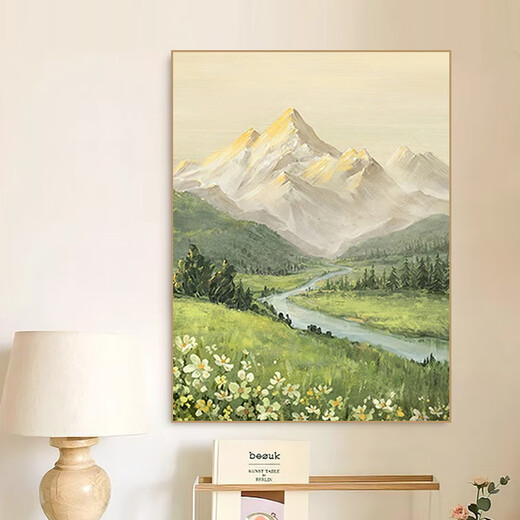 Zhenxi digital oil painting diy handmade birthday gift Rizhao Jinshan decorative painting landscape coloring oil painting hand-painted coloring painting Rizhao Jinshan digital oil painting 30*40cm