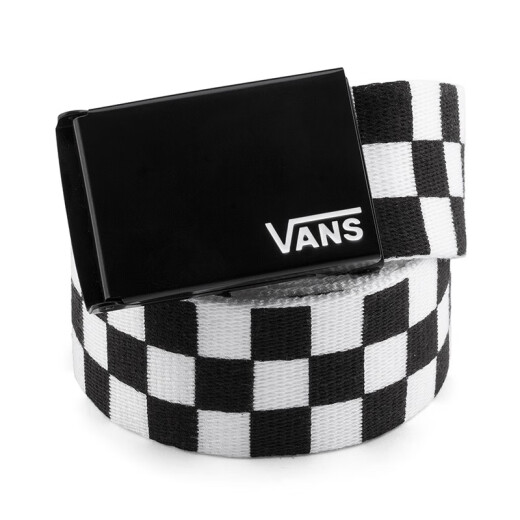 VANS范斯官方 男子腰带（1473mm*38mm）棋盘格休闲运动 黑白格纹 均码