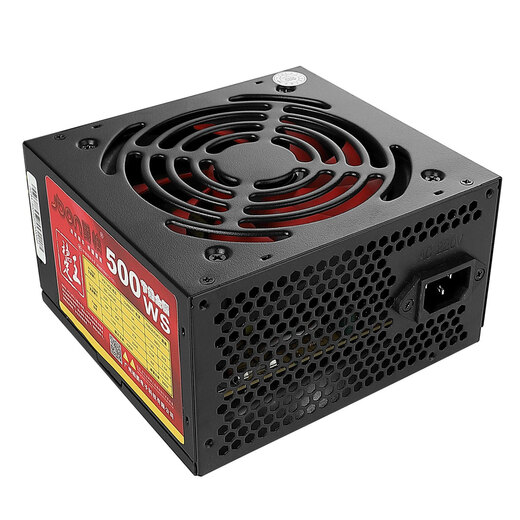 爵柏全新电源额定300W/400W/500W/电脑电源PC主机箱台式机电源支持背线宽幅静音 爵柏500WS（额定400W）6+2P显卡供电