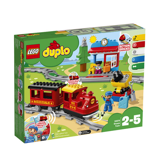 LEGO (LEGO) Debao Serie 10875 Smart Dampf Train Building Block Assembly Spielzeug Kindergeschenk 10874 Smart Steam Train