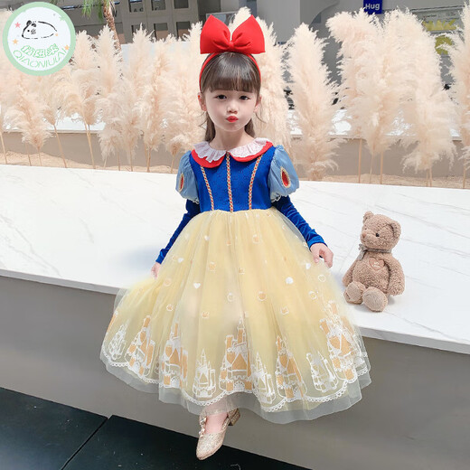 Sweet girl's Snow White dress summer style Frozen Elsa princess dress Six Day dress tutu skirt children's dress Snow White dress 120