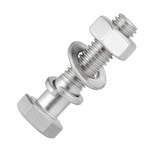 Wanji Tongrun Metric hexagonal head half-thread bolt flat washer spring washer nut combination ISO 4017 M12-1.75*70 stainless steel A2-70 passivation treatment 40 sets/pack Wanji Tongrun Metric hexagonal head half-thread bolt flat washer spring washer nut combination ISO 4017 M12-1.75*70 stainless steel A2-70 passivation treatment 40 sets/pack