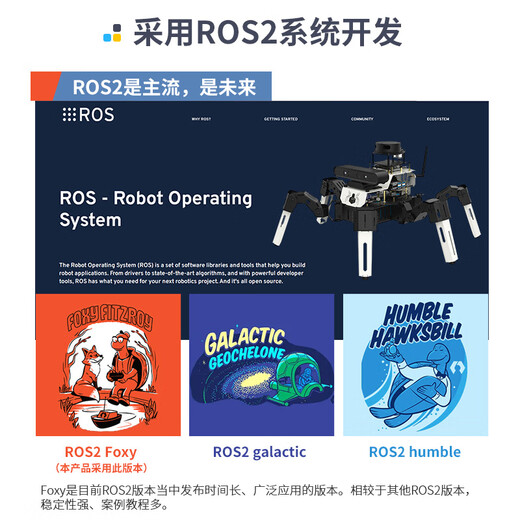 亚博智能（YahBoom）树莓派5六足机器人 ROS蜘蛛SLAM雷达建图导航 AI视觉jetson nano 官方标配【含树莓派5-8GB】
