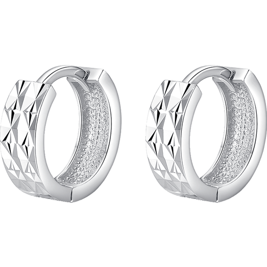 Aido Diamond pt950 platinum earrings for women, fashionable and versatile platinum earrings gift for wife, one pair, weighing 3.4-3.6 grams + rose gift box