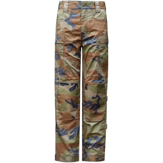 [Beijing Forest Outdoor] Xinjiang Cotton Military Fan Camouflage Multi-Bag Casual Work Style Trousers Men and Women 719 Camouflage M