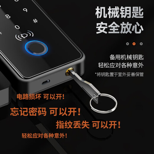 ZUCON办公室玻璃门人脸指纹智能锁密码锁F659蓝牙WiFi刷脸开门玻璃门锁 蓝牙款【对开无框玻璃门+地销】