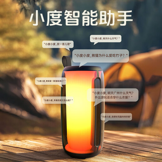 Newmine M18 wireless Bluetooth speaker dual microphone karaoke microphone audio all-in-one home ktv audio set with built-in sound card karaoke artifact outdoor mobile phone TV singing karaoke cool black double wheat Bel Canto smart model + Xiaodu voice assistant