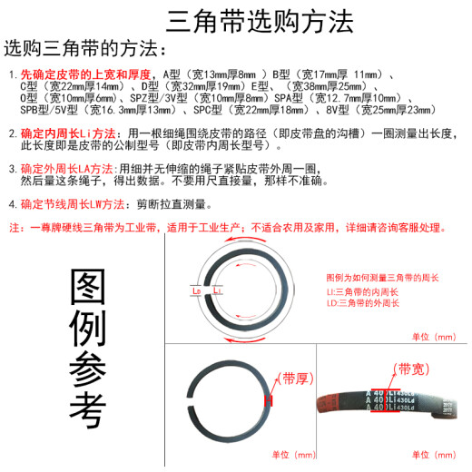 一尊（YZ） O型470-O686一尊牌三角皮带传动带工业皮带橡胶带窄V带三角带 一尊牌O650 硬线