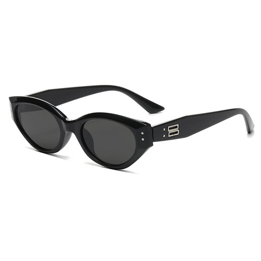 Forty thousand kilometers retro cat-eye polarized sunglasses for women, high-end narrow frame glasses, trendy anti-UV sunglasses, sun protection sunshade glasses