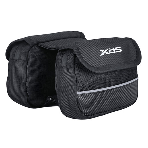
Xidesheng (xds) bicycle bag double saddle bag road mountain bike upper tube bag waterproof multi-function beam charter front bag cycling equipment black