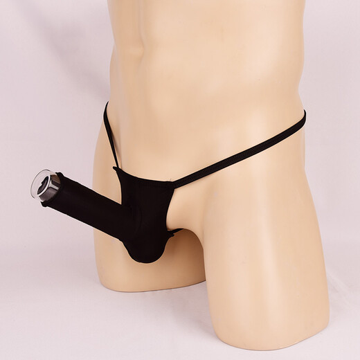 Sous-vêtements sexy de la couverture de ruban de glace transparent pour hommes Perspectives de Tong pour hommes Men de sous-vêtements sexy 4058 Blue One Set Opening