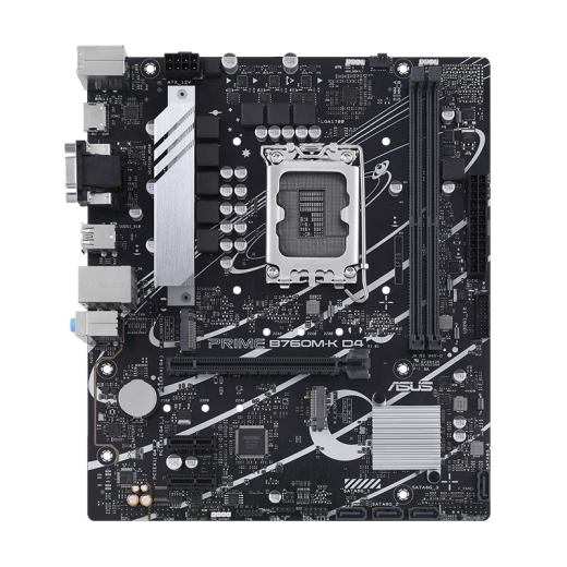 Intel 12th Generation Core CPU ASUS B760 Tablero de conjuntos de CPU de placa base U Conjunto de ASUS Prime B760M-K D4 I3-12100F