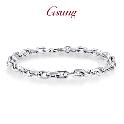 GsunG platinum men's bracelet PT950 cross buckle bracelet platinum women's O-shaped bracelet platinum PT950 bracelet priced by the gram