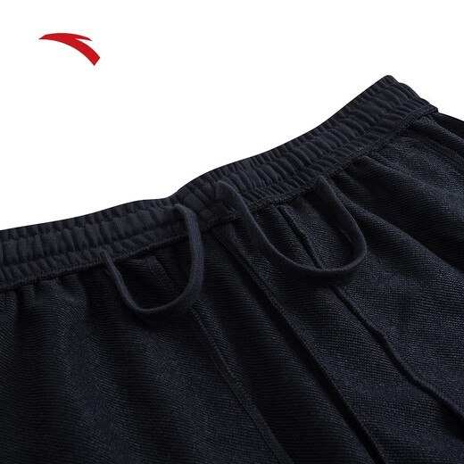 ANTA sweatpants and sweatpants men's autumn straight-cut outdoor casual loose sports pants basic black-1 L /175