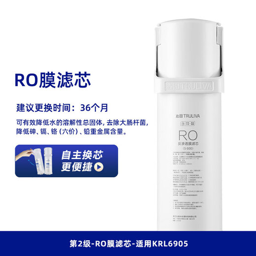 Qinyuan water purifier filter element offline Haiwang series KRT6901/KRL6903/6913/6905/6906 Level 1 Level 3-Carbon rod filter element-applicable to KRT6901/KRL69
