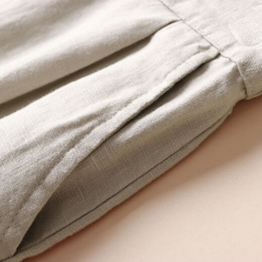 Cotton de algodón y ropa de lino Zimu para mujeres, pantalones de pierna ancha versátiles de mujer pantalones de mujeres
