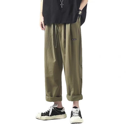Poum National Trend Brand Clothing Men's Joint 2022 Automne New Fashion Brand Pantalon droit lâche Pantalon Men Trendy Pantalon Casual Pantal