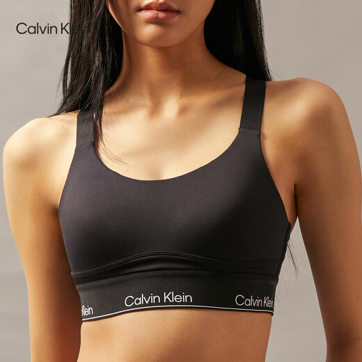 Calvin Klein Sports No Wire Highly Supported ck Cross Beauty Back Vest Yoga Quick-Drying Bra 001-Space Black S