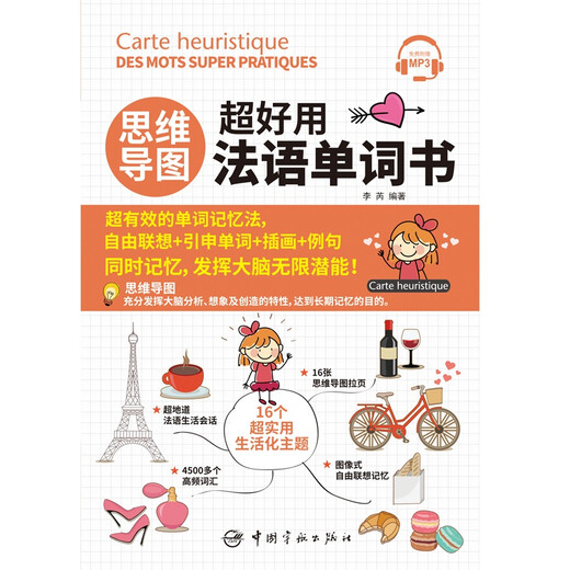 Selbstgesteuerte Mindmap, super einfach zu verwendendes französisches Wortbuch