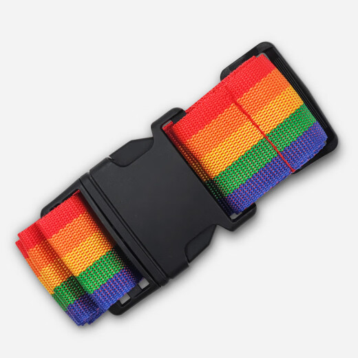 FancyFree ein Zeilen Regenbogenverpackungsgurtkoffer mit Gepäck mit Reiseschachtel Bündelband Regenbogen Farbschloss-frei 5*165