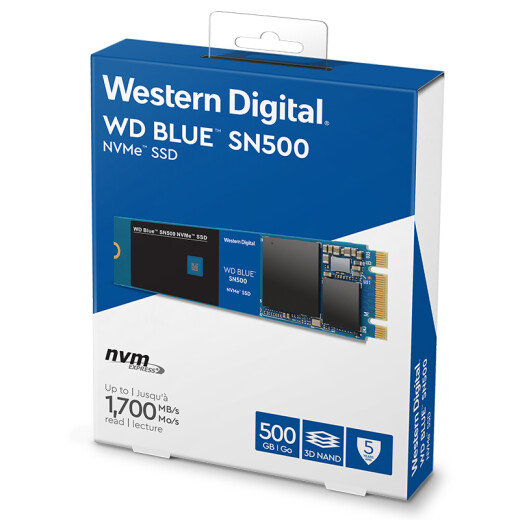 Western Digital 500GBSSD solid state drive M.2 interface (NVMe protocol) BlueSN500NVMeSSD five-year warranty