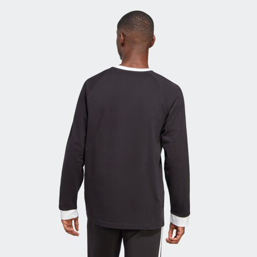 adidas [Jinlang Sports] Herren-Retro-Outfit Slim Long Sleeve Round Neck T-Shirt IA4877 IA4877 S