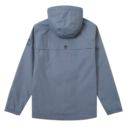 添柏岚（Timberland）官方外套男 春秋轻便防风防水连帽外套户外休闲运动服登山冲锋衣 A695W073/中蓝色 (晒图退10) XS (165/80A)