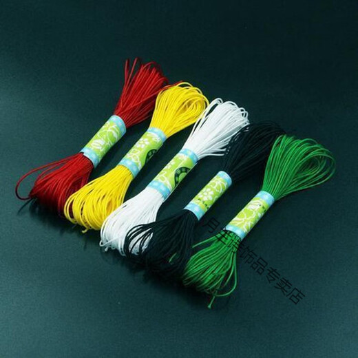 Dragon Boat Festival Five Colored Thread No. 72 Jade Thread Braided Rope Bracelet Necklace Braided Rope Pendant Thread Five-Colored Rope Beaded Thread Colored Rope 88 Red/Yellow/White/Black/Green