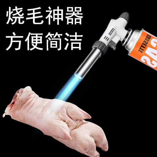Fanliang flamethrowing gun burning pig hair artifact card gas tank spray gun head household igniter small welding gun convenient ignition gun flamethrower head +2