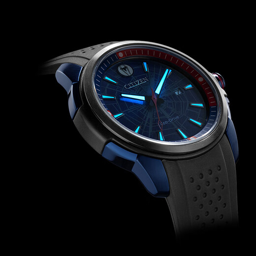 CITIZEN watch men's Japanese and Korean watch Marvel Spider-Man light kinetic energy PU belt for students to send Valentine's Day gift AW1156-01W