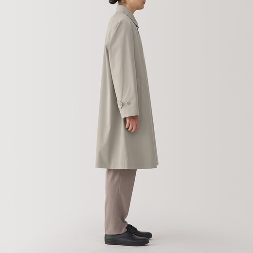 Muji Herrenstand Halsband Coat Trench Coat Herbst Herbst mittlere Länge ad0urc4a hellgelb xl 180/104a