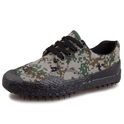 Jihua 3505 3520 zapatos jiefang zapatos de goma de camuflaje bajo zapatos de entrenamiento transpirable para hombres zapatos de entrenamiento militar zapatos de goma zapatos de trabajo 3520 bajo techo negro 44