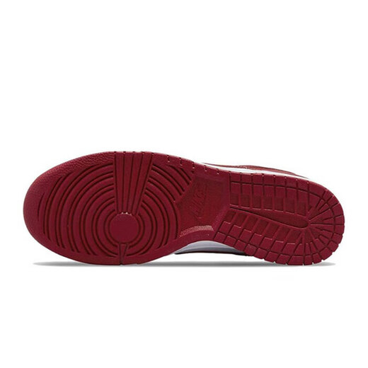 Nike (Nike) Chaussures masculines Dunk Low Black et blanc Panda blanc violet confortable Low Top Sports Casual Chores Retro Retro Trendy Skateboard Chaussures DD1391-602-White / Red 43