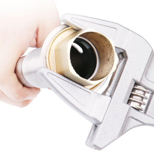 Worker bee adjustable wrench multi-functional large opening live mouth bathroom pipe pliers tool water pipe short handle household 6-68mm