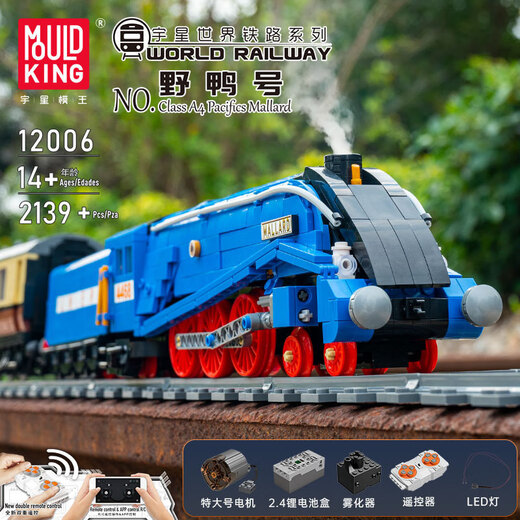 Yuxing Model King Mold King King Yuxing 12001 Railway Overpass Remote Control Electric High-Speed Railway Train Enfants DIY 12007 TROUPE EXPRESS ALLEMAND