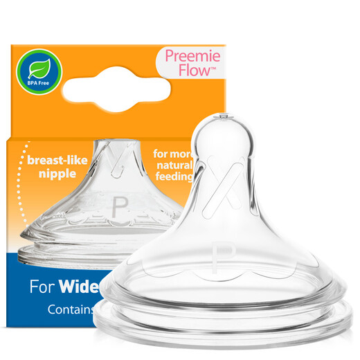 Dr. Brown baby pacifier wide diameter silicone newborn super slow flow rate 0-1 months (1 pack) Aibo PLUS