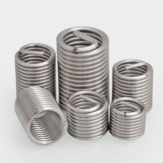 Bingneng 304 stainless steel threaded braces threaded protective sleeve screw sleeve steel wire sleeve spring repair steel sleeve conversion screw sleeve M8*1 point 25*2 point 5D20 only