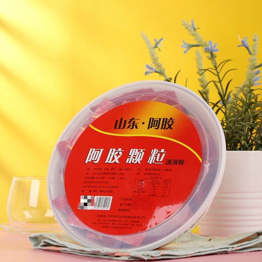 山东东阿正宗驴胶颗粒 600g阿胶速溶粉颗粒 配鱼胶补血颗粒 阿胶东阿阿胶糕块官方店京自旗舰營東 阿胶颗粒 600克一盆装【30天的量】