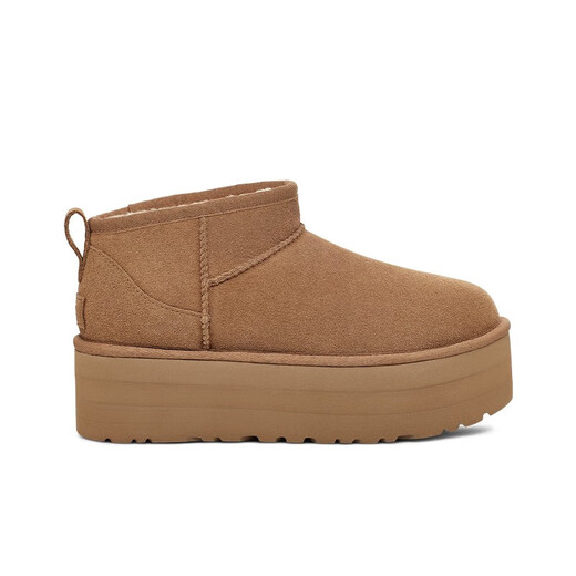 UGG Winter Women's Classic Mini Solid Color Thick Sole Warm Casual Short Snow Boots 1135092 CHE Maroon 38