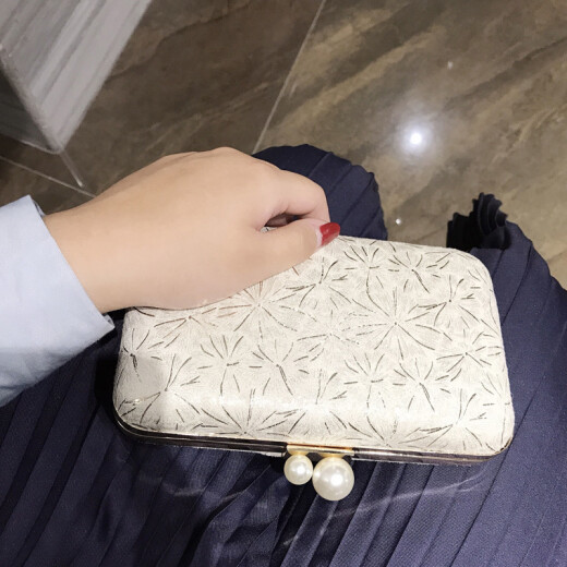 Clutch bag with cheongsam 2019 new model versatile dinner bag for ladies, small banquet bag for women, clutch bag with evening dress cheongsam clutch ii champagne color can be enlarged screen mobile phone