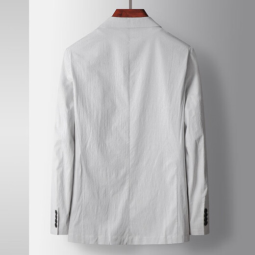 Walker Shop 休闲西服男春秋季薄款微弹轻奢商务西装中青年抗皱免烫便西外套 蓝色 2XL (185) 建议160-175斤