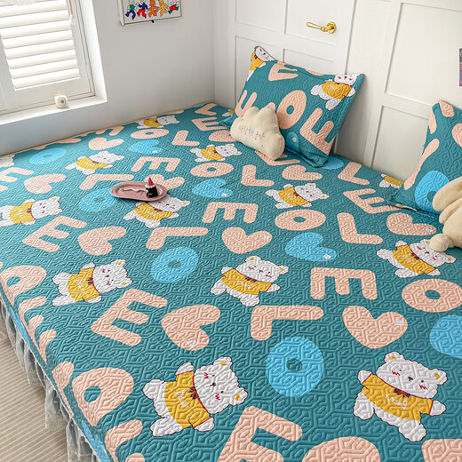 
Grace's tatami without running bed with large kang cover cover with cotton bed cover four seasons bed sheets large kang single rural kang cover kang cover K687 (2 meters + sagging 40 cm) * 2.0 meters